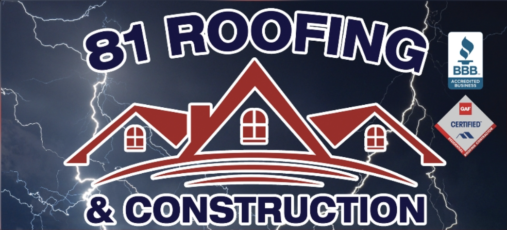 81 Roofing and Construction Logo