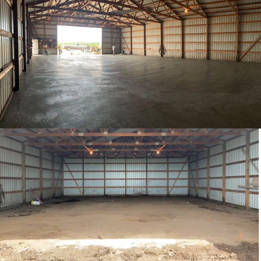 Modern storage structure construction project